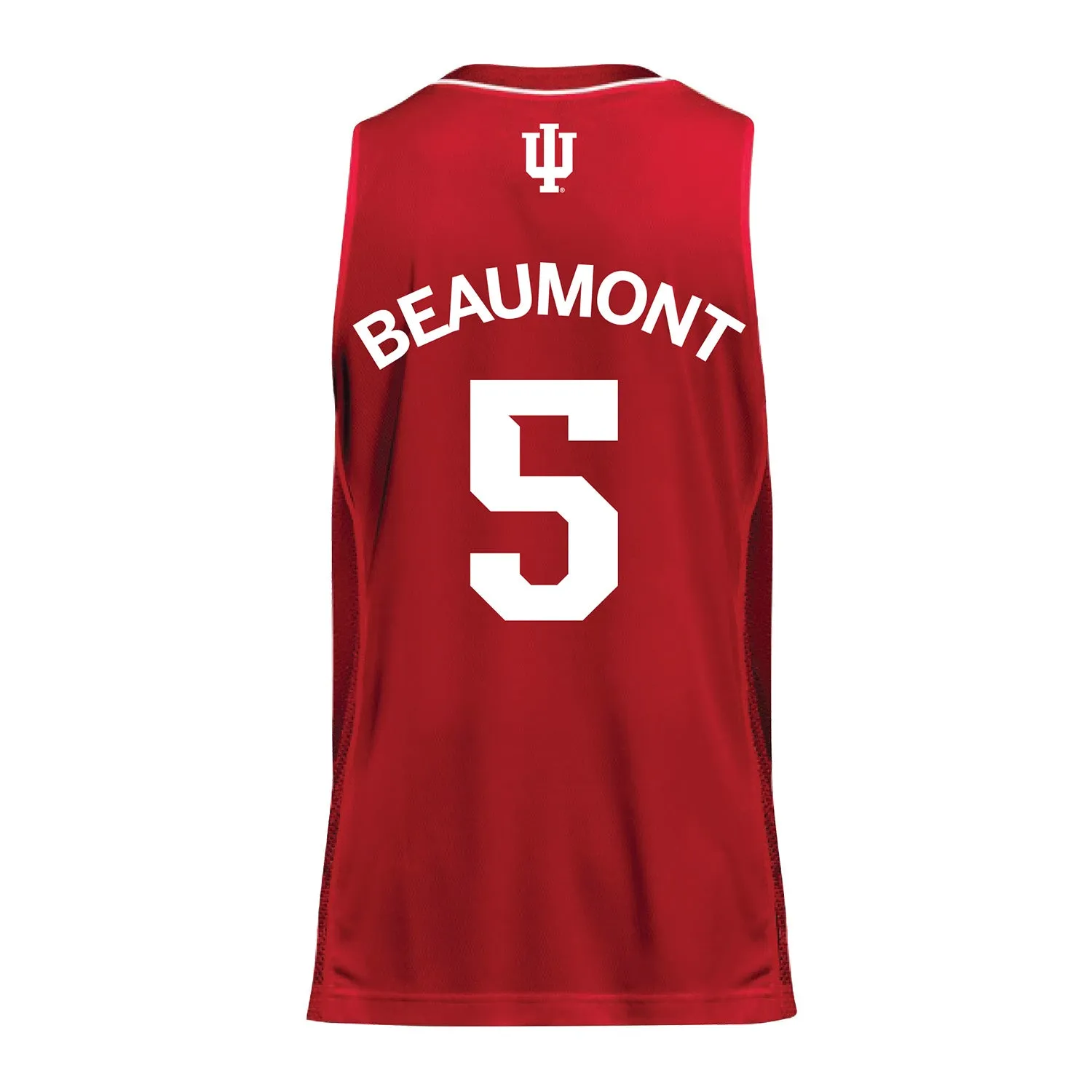 Indiana Hoosiers Adidas Crimson Women's Basketball Student Athlete Jersey #5 Lenee Beaumont