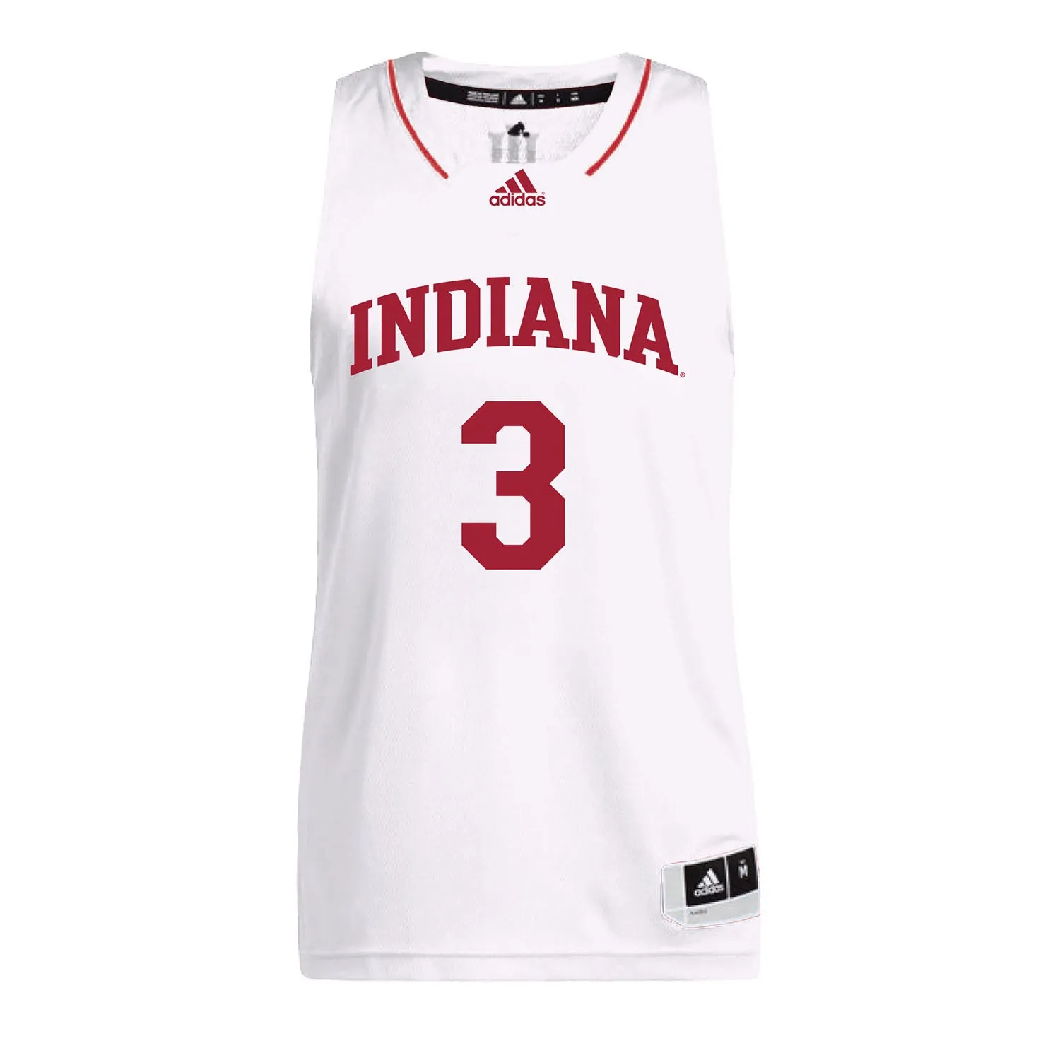 Indiana Hoosiers Adidas White Men's Basketball Student Athlete Jersey #3 Anthony Leal