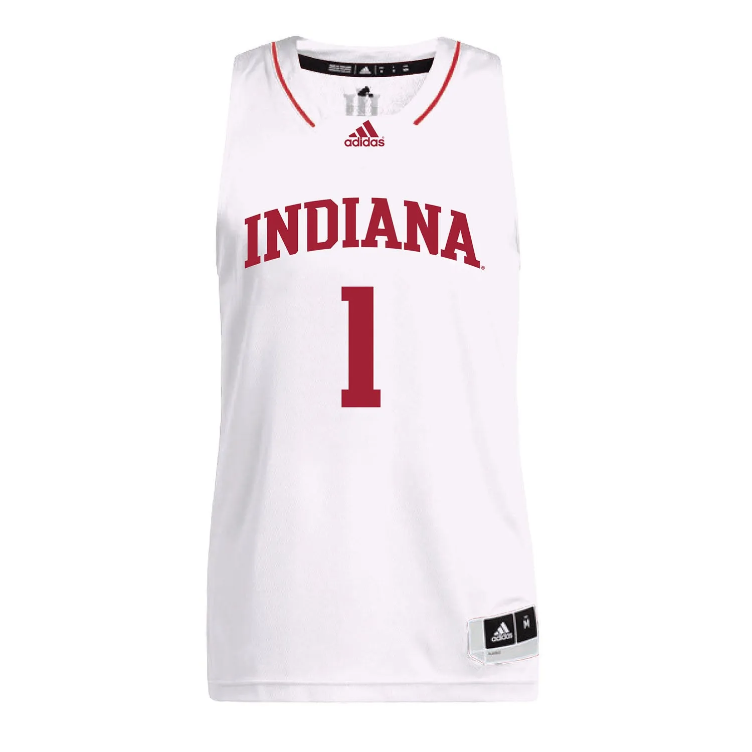 Indiana Hoosiers Adidas White Women's Basketball Student Athlete Jersey #1 Lexus Bargesser