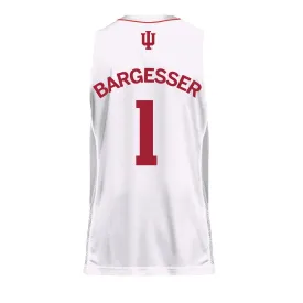 Indiana Hoosiers Adidas White Women's Basketball Student Athlete Jersey #1 Lexus Bargesser