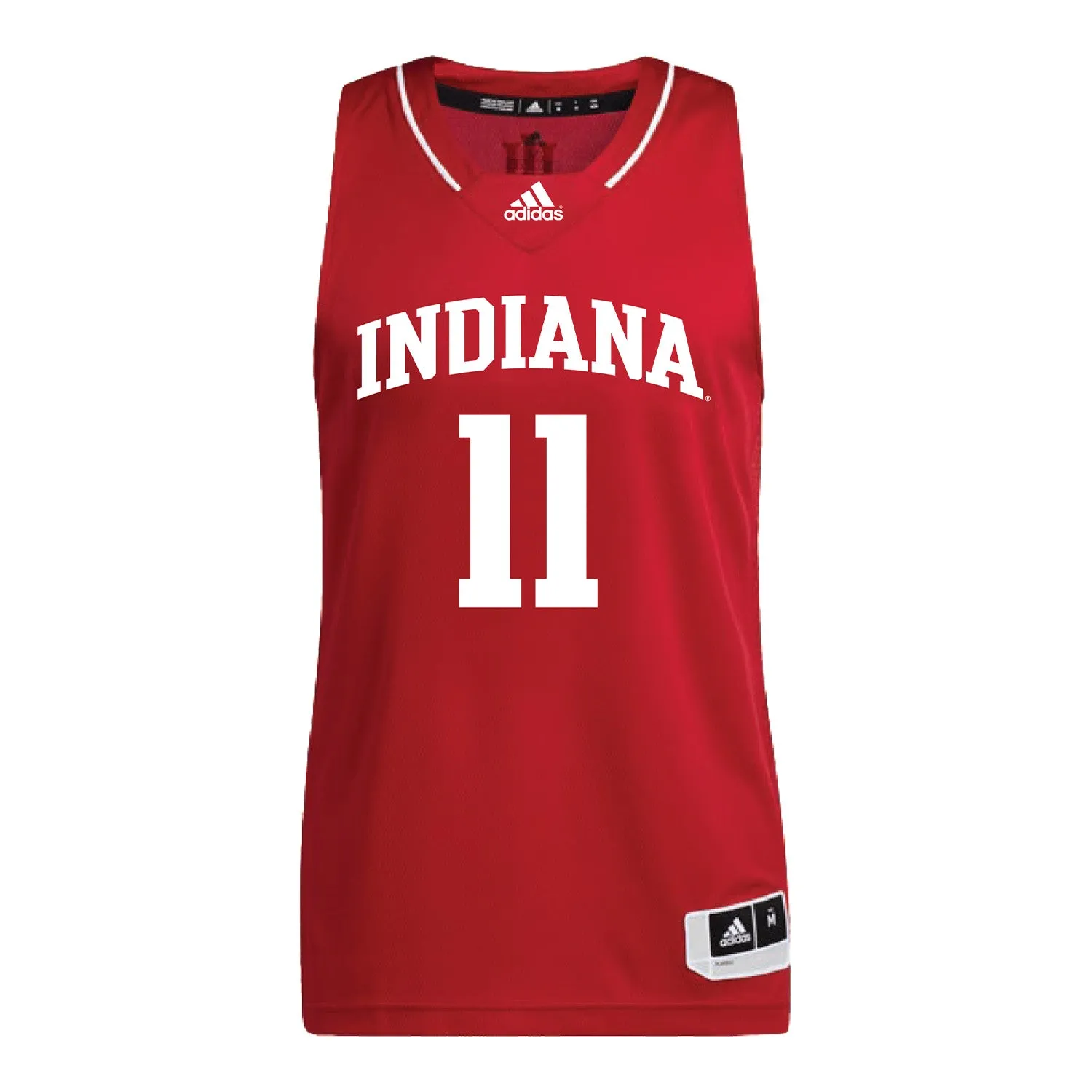 Indiana Hoosiers Adidas Women's Basketball Crimson Student Athlete Jersey #11 Karoline Striplin