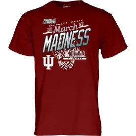 Indiana Hoosiers Women's Basketball 2023 March Madness Crimson T-Shirt