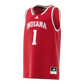 Indiana Hoosiers Youth Adidas Swingman Basketball #1 Crimson Jersey