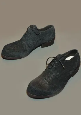 IS BY INDIVIDUAL SENTIMENTS UNISEX LEATHER DERBY SHOES BLACK