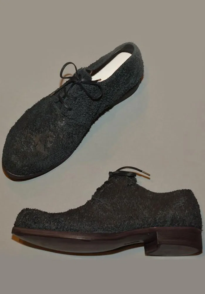 IS BY INDIVIDUAL SENTIMENTS UNISEX LEATHER DERBY SHOES BLACK