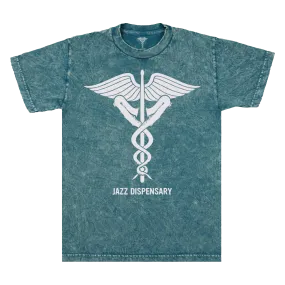 Jazz Dispensary Mineral Wash Logo T-Shirt (Blue/Green)