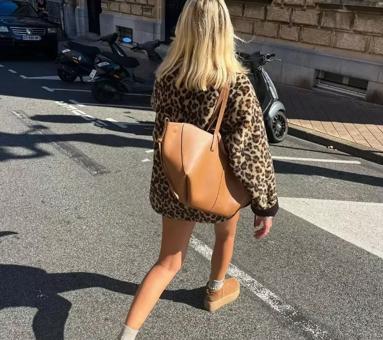 Jenna - Cosy leopard print jacket