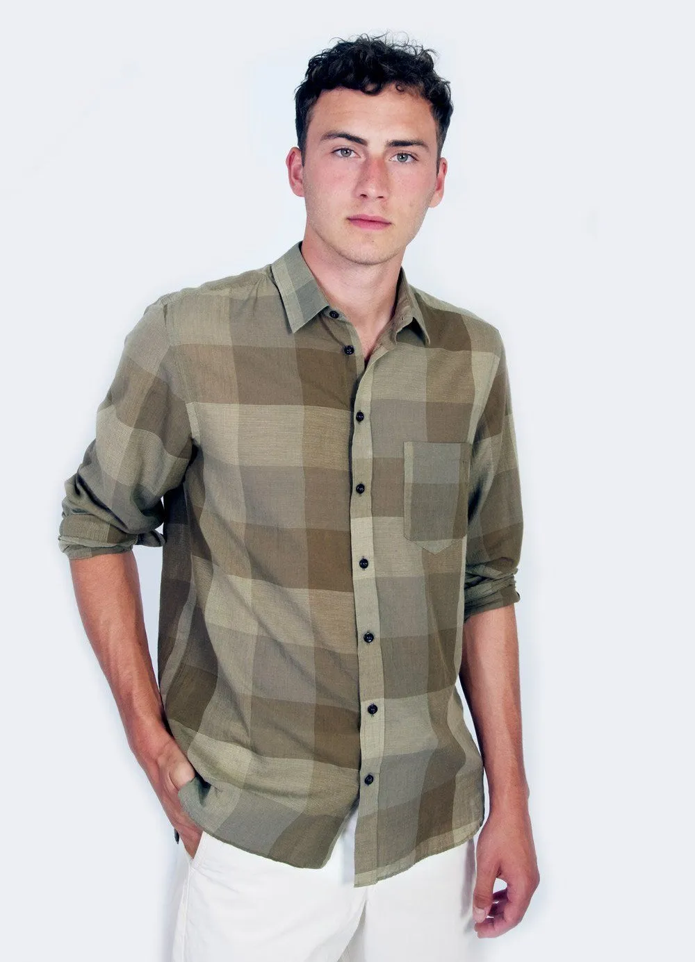 JESPER | Casual Chequered Shirt | Olivetree