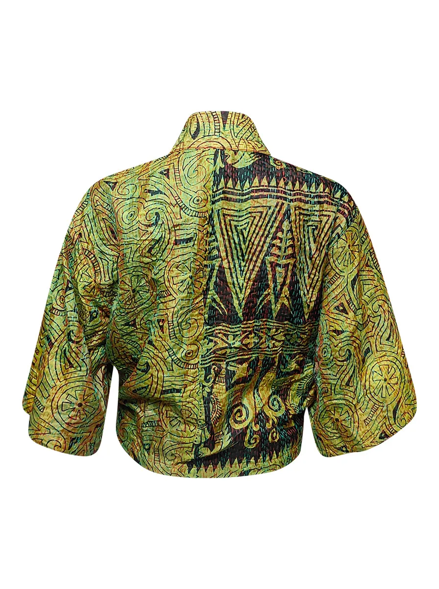 kantha vintage silk bolero aadhya