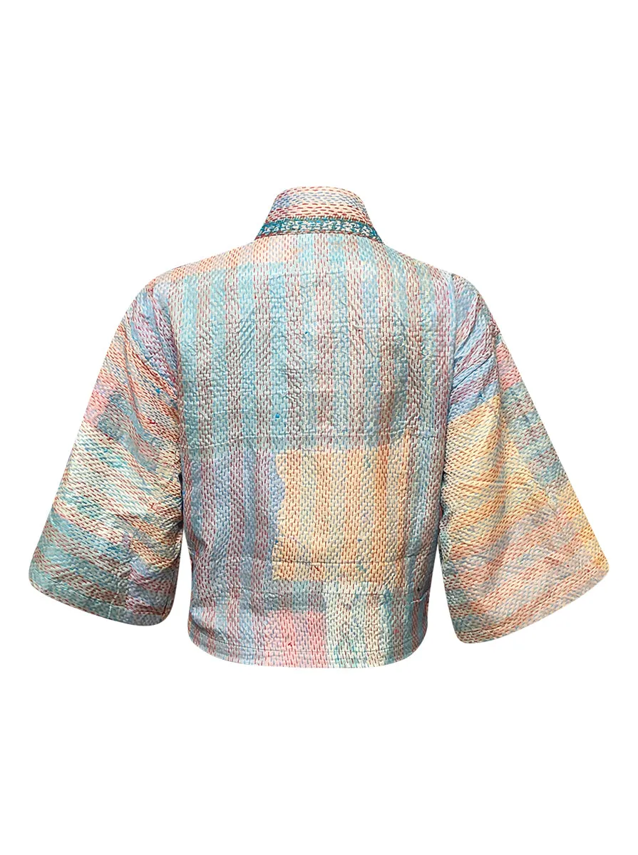 kantha vintage silk bolero advika