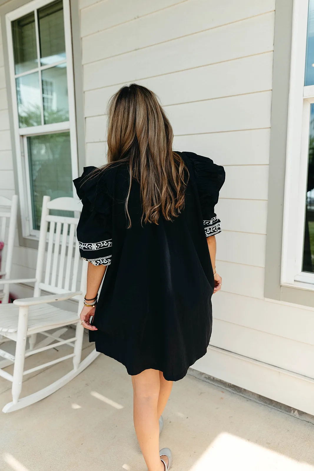 Keegan Mini Dress - Black