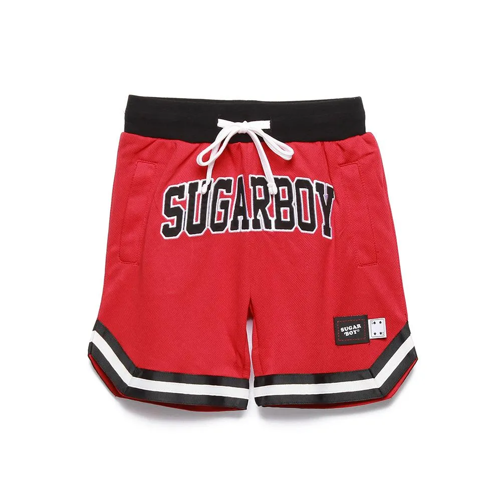 【KIDS】SUGAR BOY BASKETBALL SHORTS (RED)