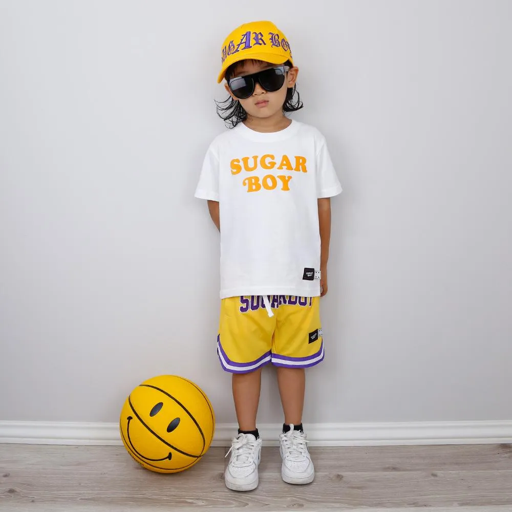 【KIDS】SUGAR BOY BASKETBALL SHORTS (YELLOW)