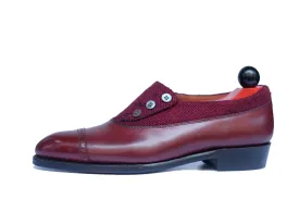 Kingston - MTO - Burgundy Calf / Red Poulsbo - NGT Last - Single Leather Sole