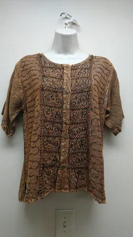 Kurti Blouse Top in Light brown