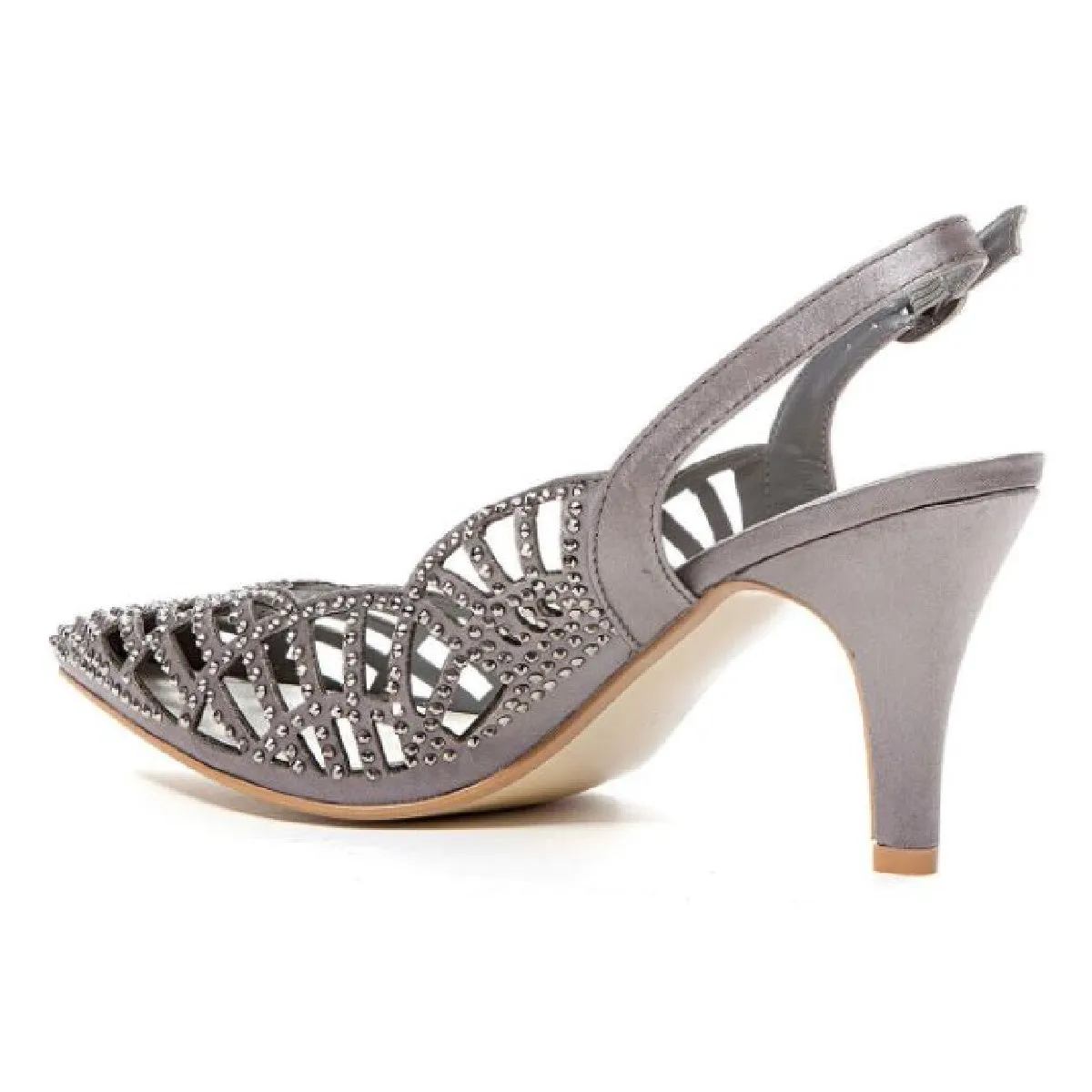 Lady Couture Ester Sling Back Heel | Champagne, Pewter, Navy, Black