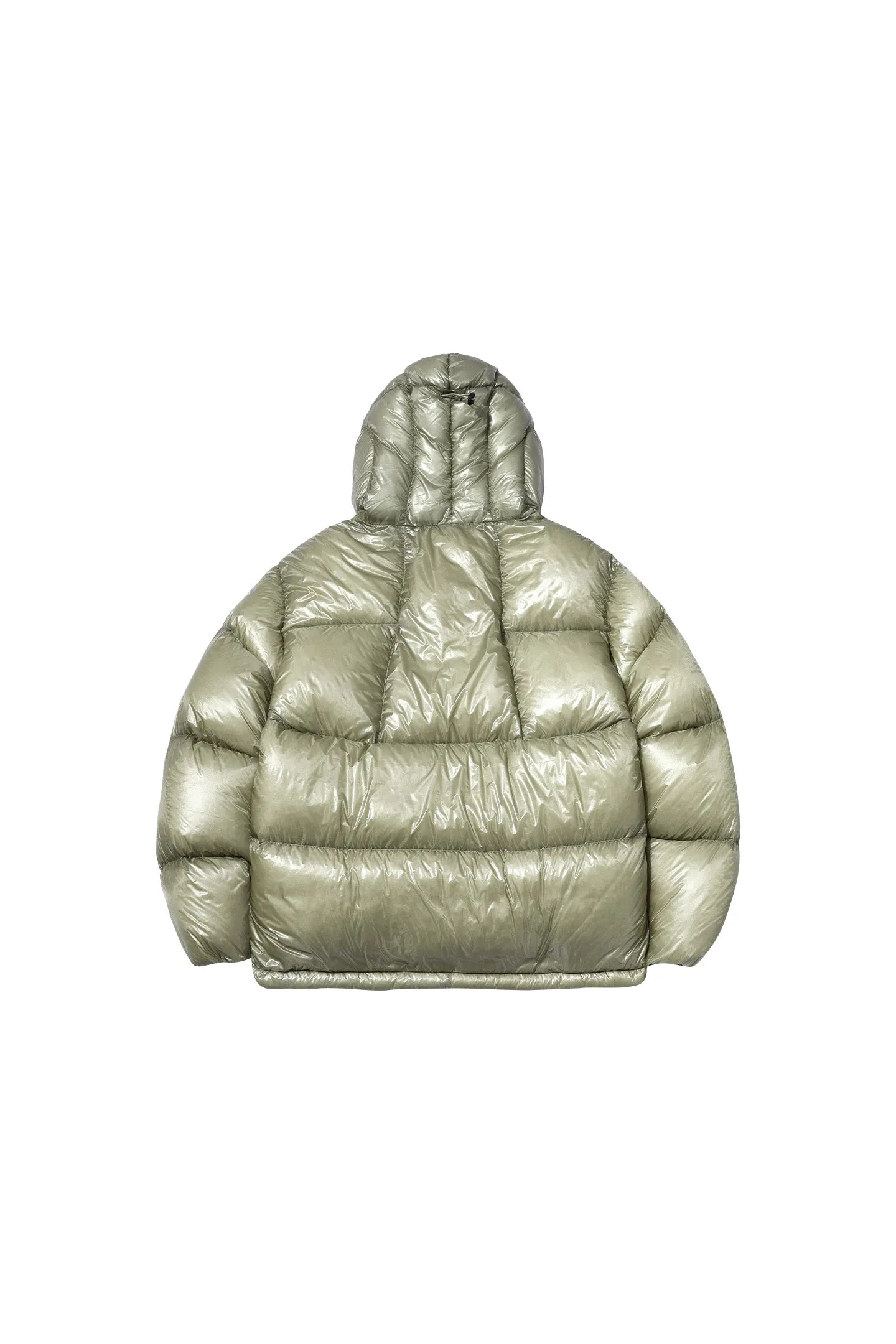 Leather Shield Logo Down Jacket