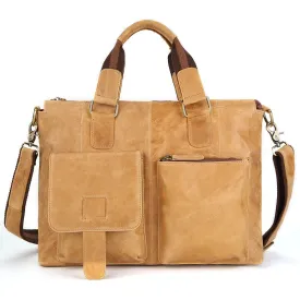 Leather Vintage Rustic Crossbody Messenger Satchel Bag