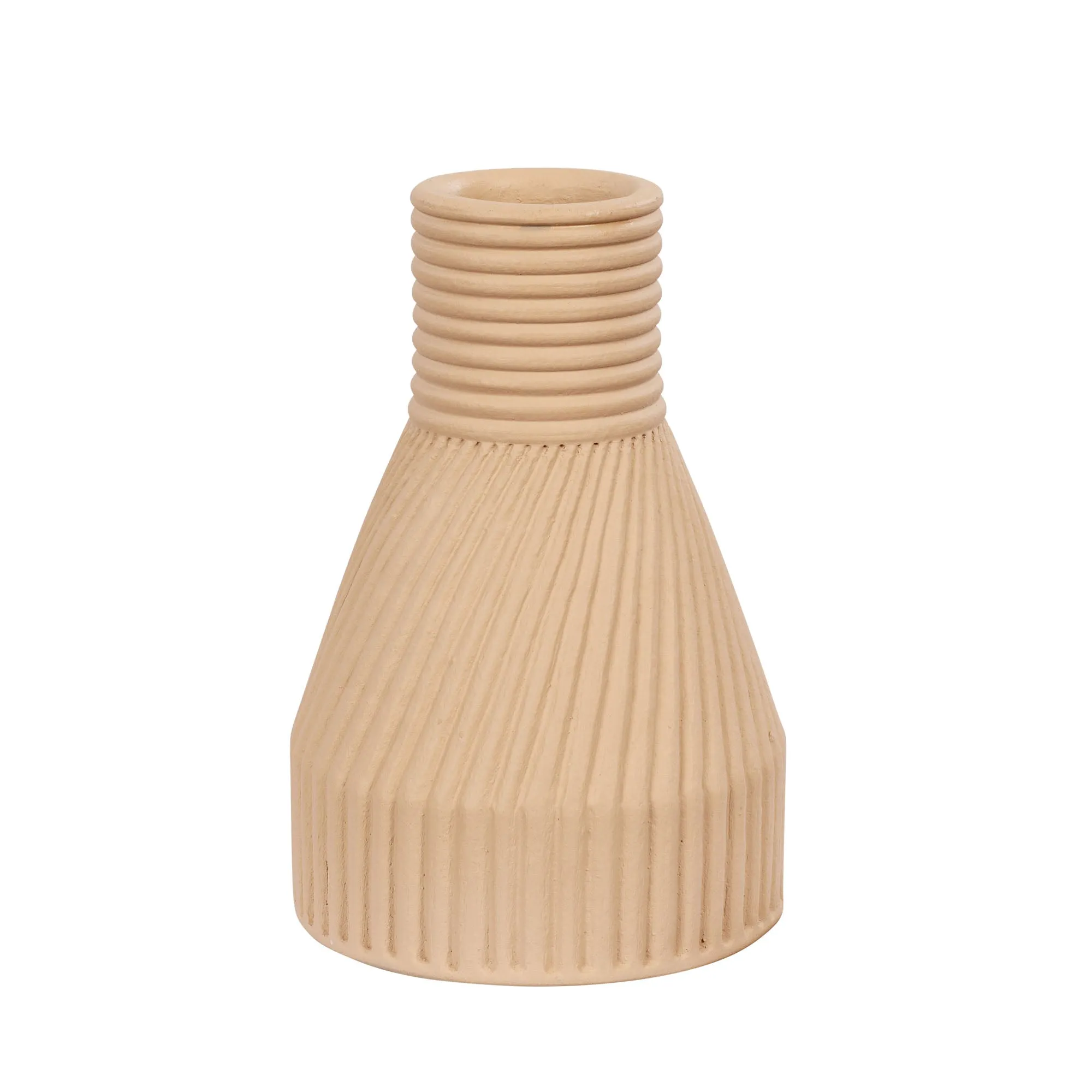 Linnea 445VA03A Ceramic Vase - Wash Brown