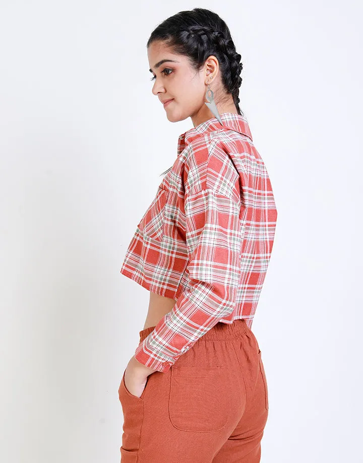 Long Sleeves Crop Shirt