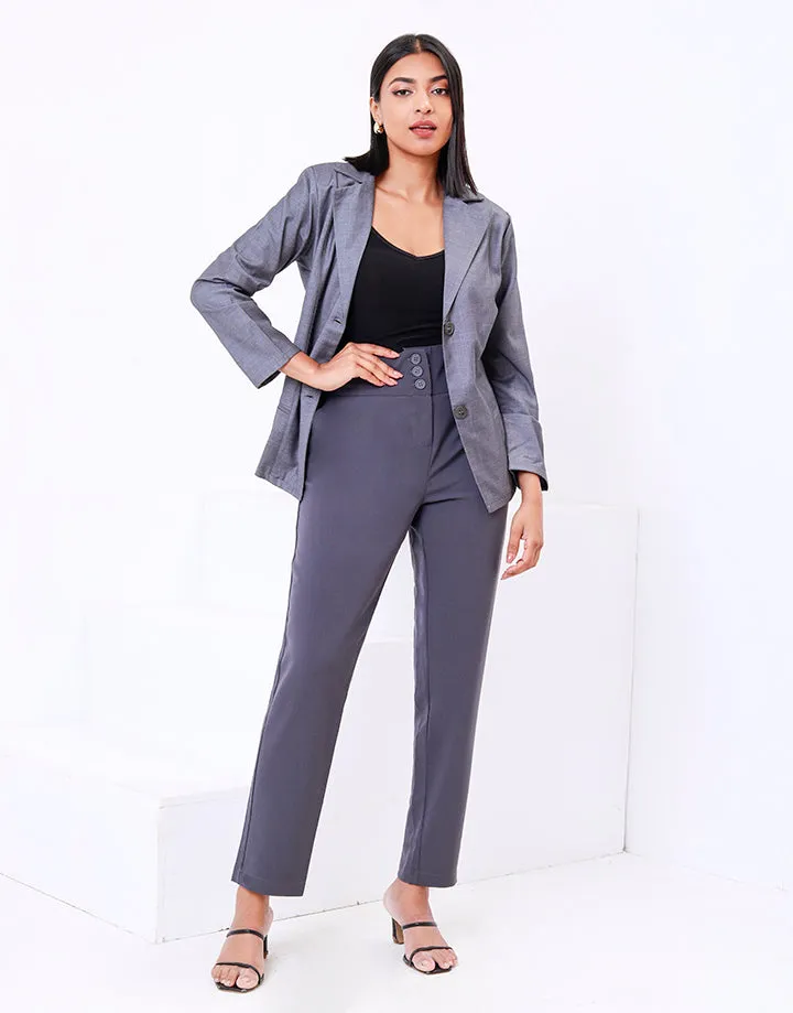 Long Sleeves Oversized Lapel Blazer