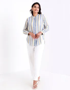 Long Sleeves Shirt Blouse with Buttons