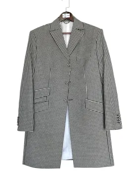 Long Suit - Black and White Gingham Check Suit