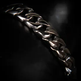 Maurizio Stainless Steel Chain Bracelet, 12mm Wide