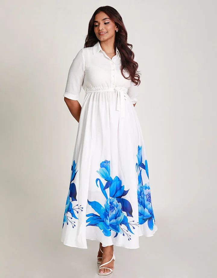 Maxi Dress with Placement Print