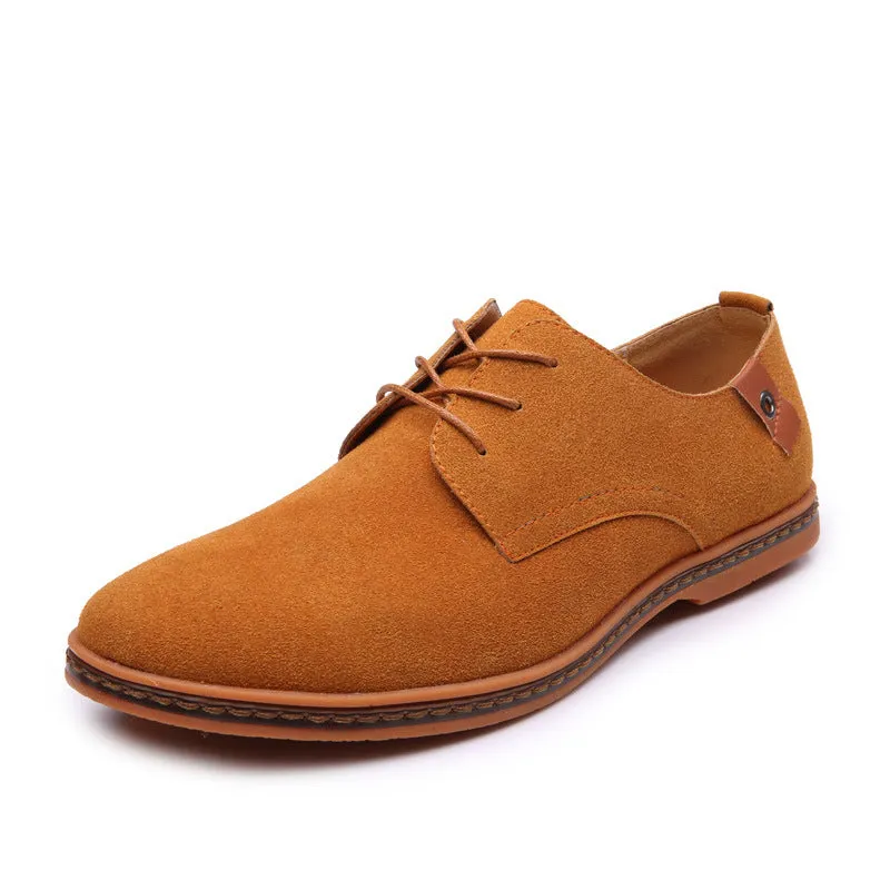 Men's Classic Suede Leather Casual Oxford Shoes