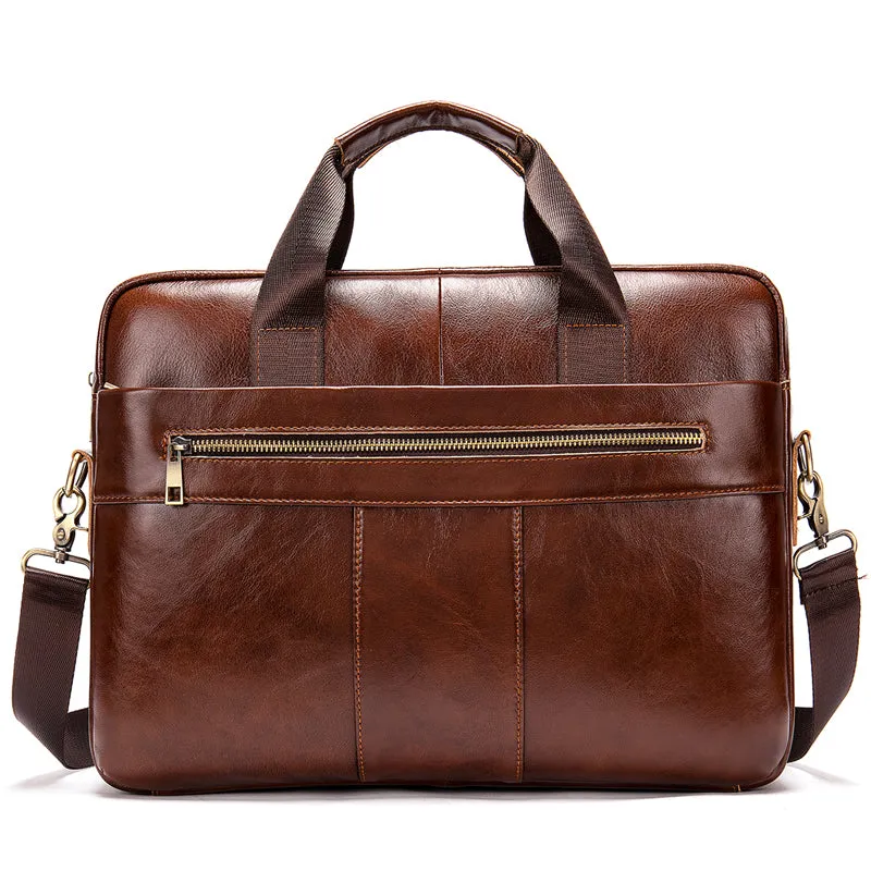 Men's Genuine Leather Business Briefcase