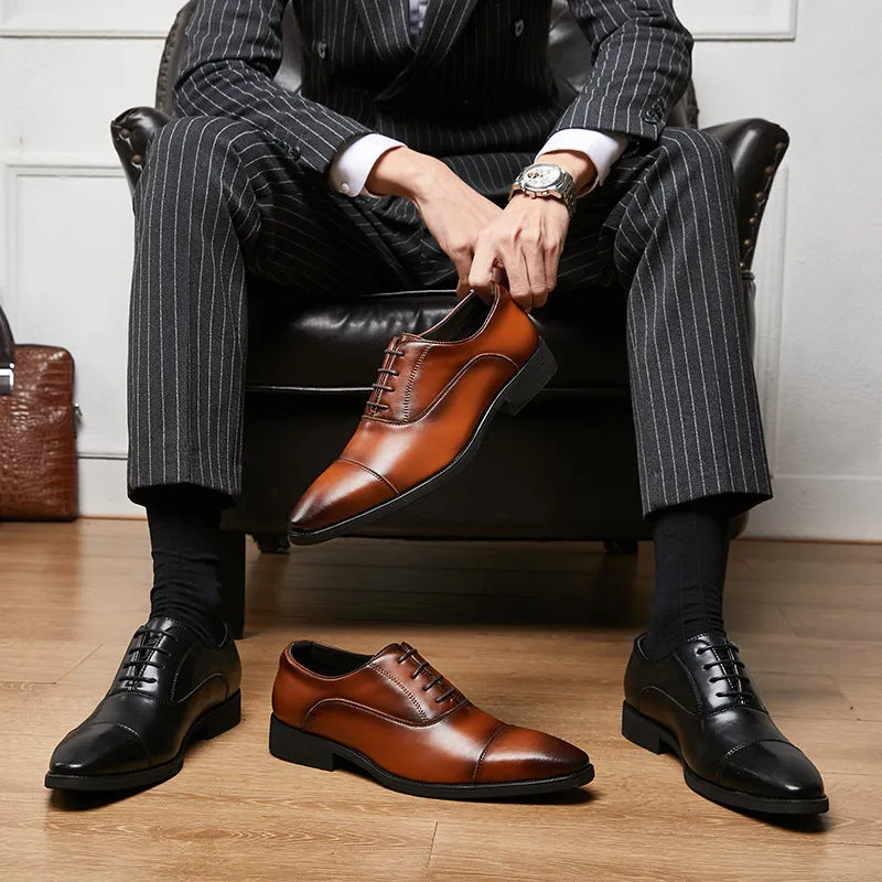 Men's Leather Lined Dress Oxfords Shoes