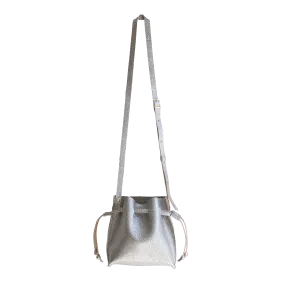 Mini Bucket Bag in Silver