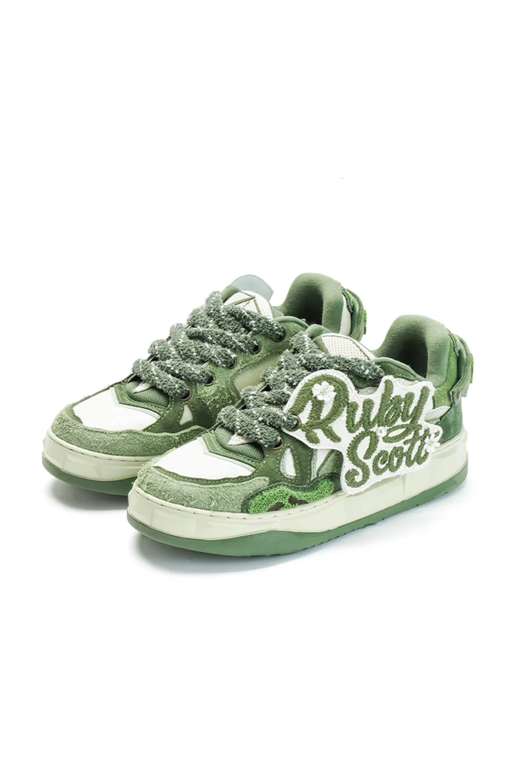 Mint Mambo Diamond Bread Shoes