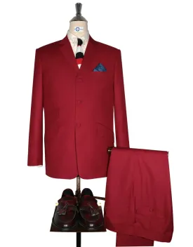 Mod Suit - 60s Style Red Wedding Suit