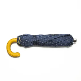 Navy Yellow-Dot Travel w/ Yellow Leather Handle