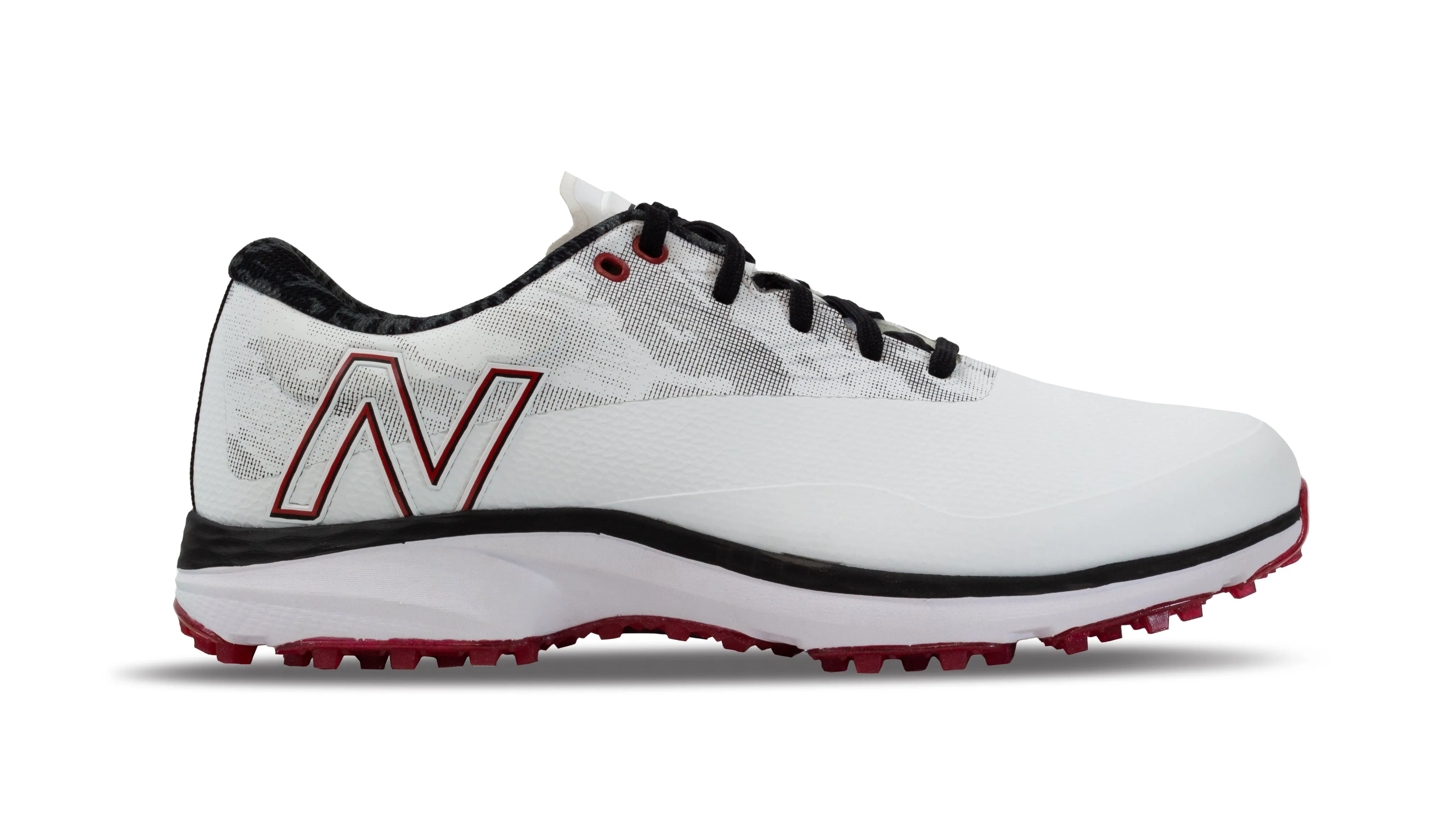 New Balance Mens Fresh Foam X Defender SL Golf Shoe - WHITE / BLACK