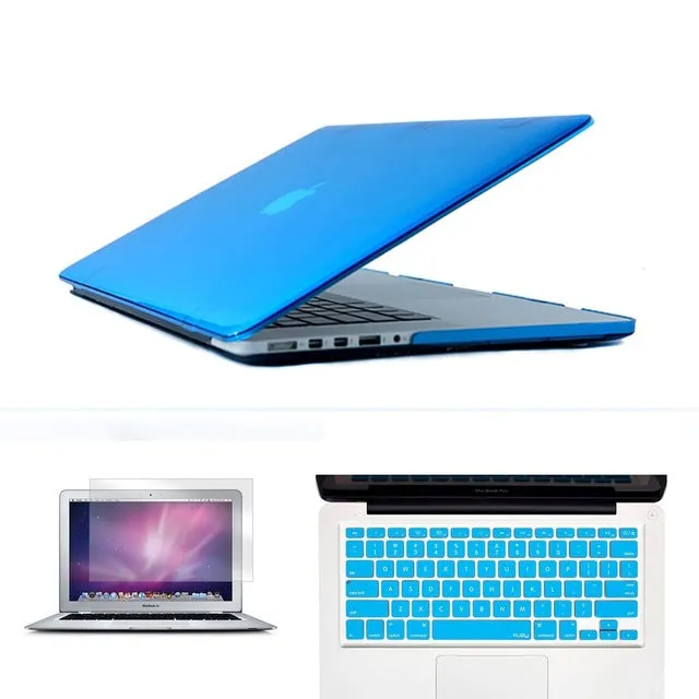 New Laptop Case For Apple MacBook Air Pro Retina 11 12 13 15 Mac Book 13.3 15.4 inch Case with Touch Bar Sleeve  Keyboard Cover