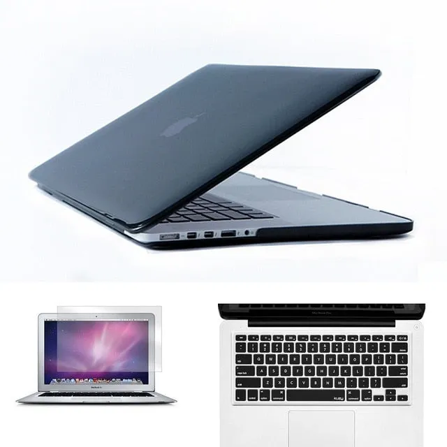 New Laptop Case For Apple MacBook Air Pro Retina 11 12 13 15 Mac Book 13.3 15.4 inch Case with Touch Bar Sleeve  Keyboard Cover