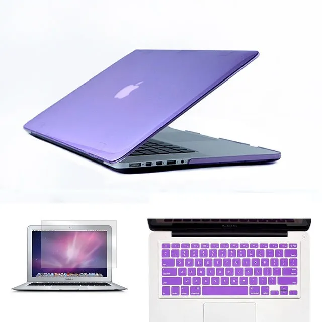 New Laptop Case For Apple MacBook Air Pro Retina 11 12 13 15 Mac Book 13.3 15.4 inch Case with Touch Bar Sleeve  Keyboard Cover