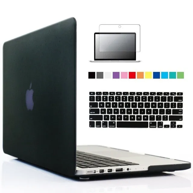 New Laptop Case For Apple MacBook Air Pro Retina 11 12 13 15 Mac Book 13.3 15.4 inch Case with Touch Bar Sleeve  Keyboard Cover