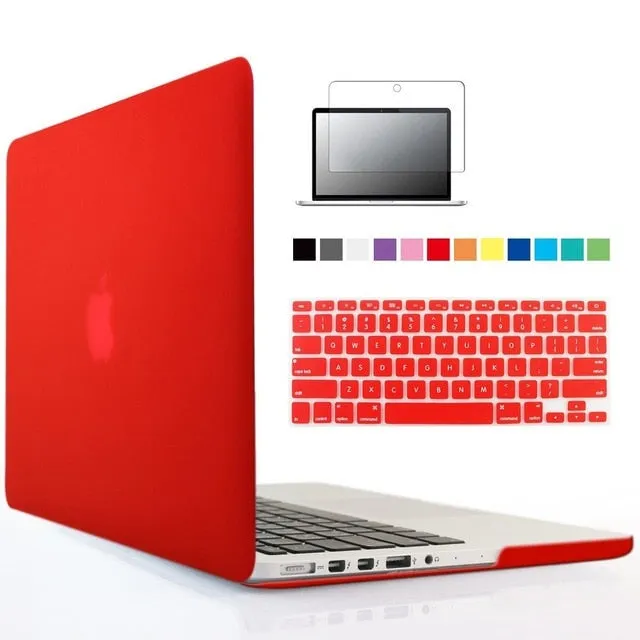 New Laptop Case For Apple MacBook Air Pro Retina 11 12 13 15 Mac Book 13.3 15.4 inch Case with Touch Bar Sleeve  Keyboard Cover