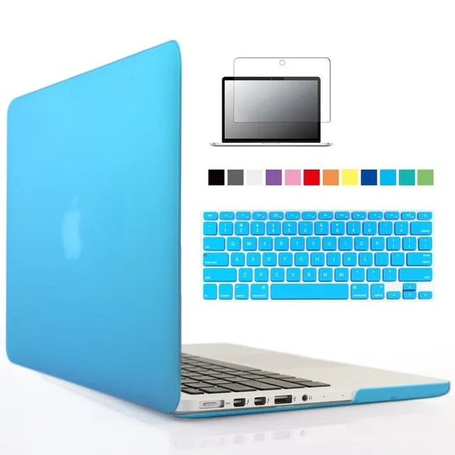 New Laptop Case For Apple MacBook Air Pro Retina 11 12 13 15 Mac Book 13.3 15.4 inch Case with Touch Bar Sleeve  Keyboard Cover