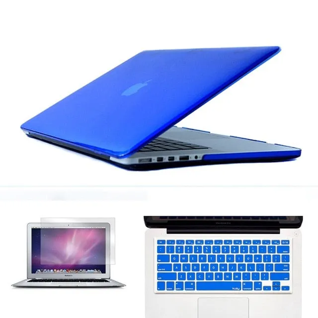 New Laptop Case For Apple MacBook Air Pro Retina 11 12 13 15 Mac Book 13.3 15.4 inch Case with Touch Bar Sleeve  Keyboard Cover