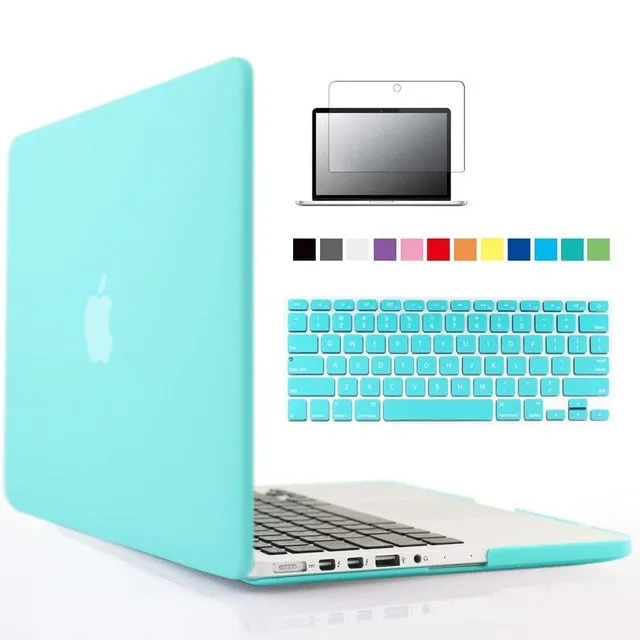 New Laptop Case For Apple MacBook Air Pro Retina 11 12 13 15 Mac Book 13.3 15.4 inch Case with Touch Bar Sleeve  Keyboard Cover