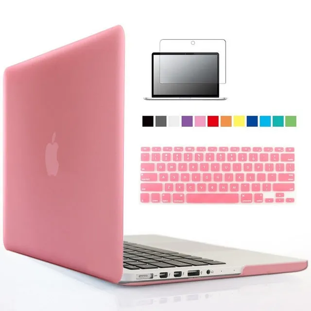 New Laptop Case For Apple MacBook Air Pro Retina 11 12 13 15 Mac Book 13.3 15.4 inch Case with Touch Bar Sleeve  Keyboard Cover