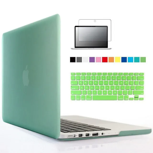 New Laptop Case For Apple MacBook Air Pro Retina 11 12 13 15 Mac Book 13.3 15.4 inch Case with Touch Bar Sleeve  Keyboard Cover