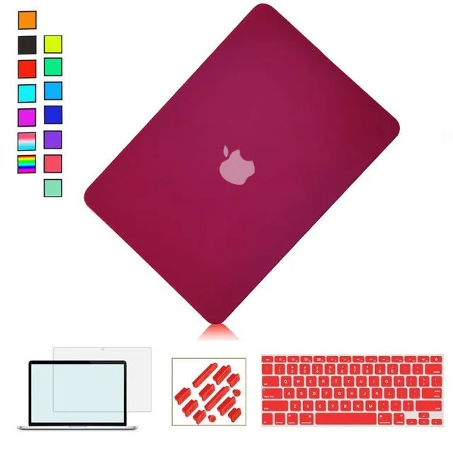 New Laptop Case For Apple MacBook Air Pro Retina 11 12 13 15 Mac Book 13.3 15.4 inch Case with Touch Bar Sleeve  Keyboard Cover