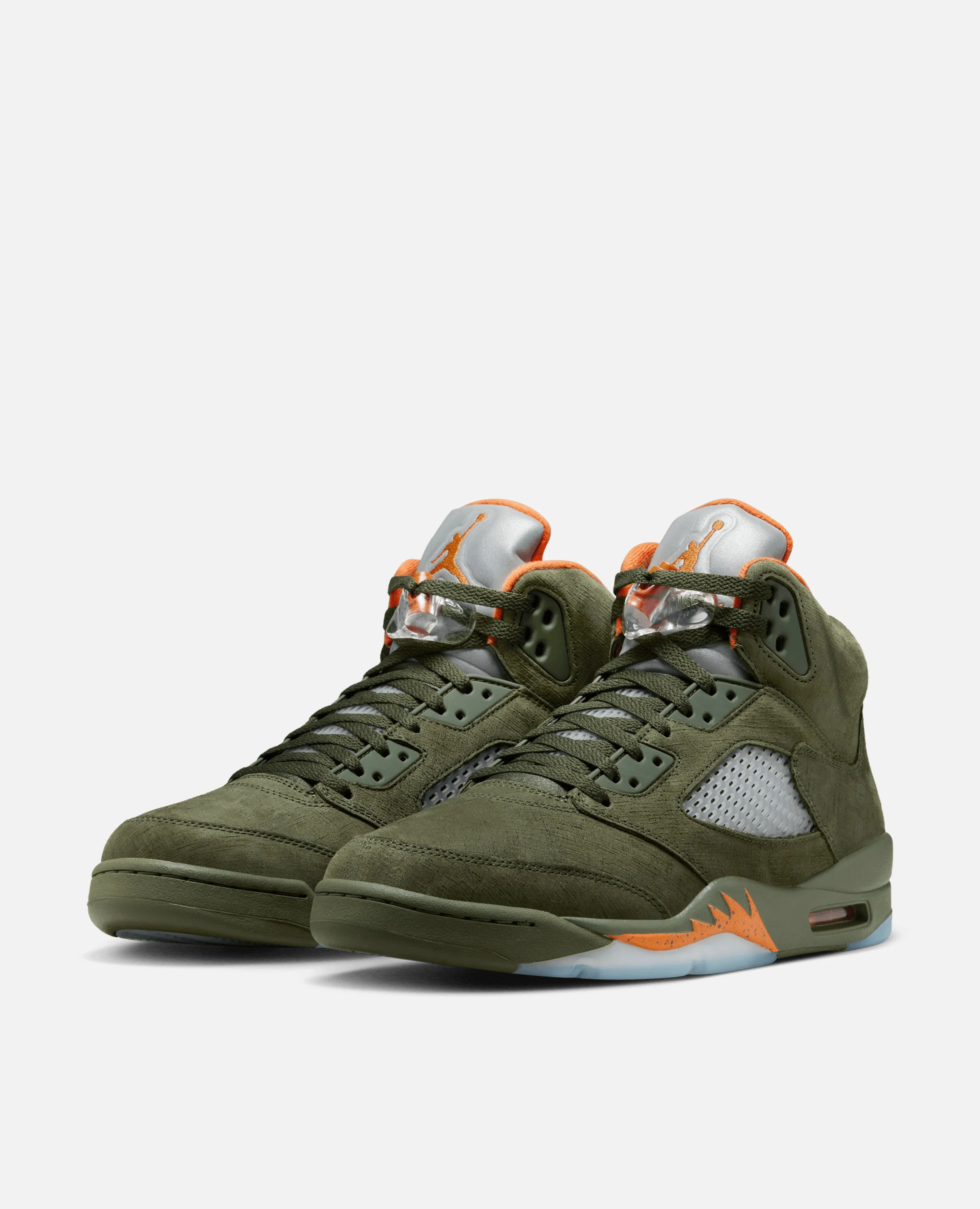 Nike Air Jordan 5 Retro (Army Olive/Solar Orange)