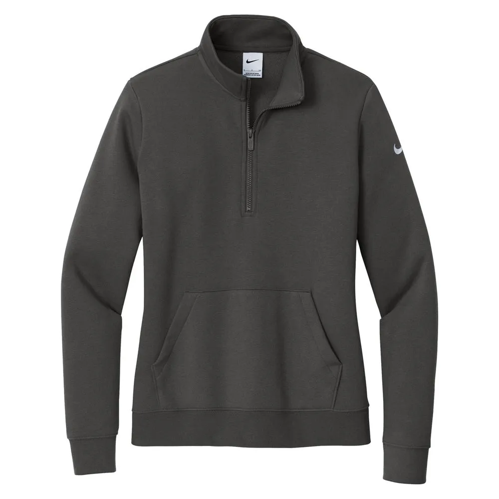 Nike Ladies Club Fleece Sleeve Swoosh 1/2-Zip